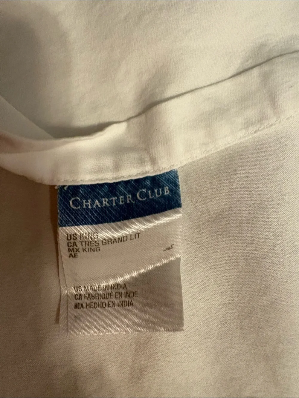 Charter Club Solid White Bedding Sheet